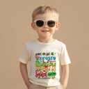 Kids Christmas Shirt  Toddler Boys Girls Holiday Outfit Santa Snowman Gingerbread Tree Gift T-Shirt 2T-8T (Yellow)