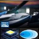 LED Pods 3" 40W CREE LED Low Beam Fog Lights Small Off Road Lights | 2pcs Driving Combo Beam Ditch Head Lights Pods for Trucks Dirt Bike Motorcycle UTV ATV SUV