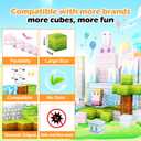 Magnetic Blocks, 150 PCS Magnetic Building Blocks Set, Castle Magnet Building Cubes, Magnet Tiles Stacking Toys for Kids, STEM Sensory Toys for Girls Boys 3 4 5 6+ Years Old, Birthday
