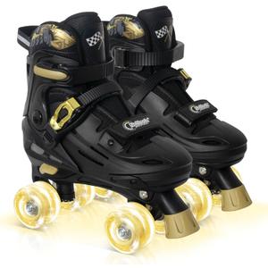 Nattork Adjustable Roller Skates for Kids Boys Girls- Teen Youth  - Cool Racing Car Indoor Outdoor Gift Idea for Birthdays Christmas,  Small(9C-12C US)