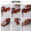 Wewoch Christmas Tablecloth 60"x120" Water Resistant Polyester Table Cloth with Ribbon Print Ideal for Indoor Dining Holiday Dcor