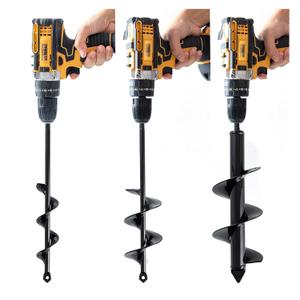 VASGOR Set 3 (1.6x12, 2.6x12, 3.5x12) Auger Drill Bit for Planting - Easy Planter Garden Auger - Bulb & Bedding Plant Augers - Posthole Digger for 3/8 Hex Drive Drill