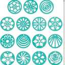 BENECREAT 15Pcs Acrylic Soap Kaleidoscope Pull Through Mold, Soap Swirl Tool Soap Making Supplies with 11.8Inch Stick for DIY Soap Candle Cake Making