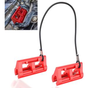 Red Hydraulic Steering Locks, Outboard Motor Steering Lock for Most Steering Cylinder Rods On Outboard Engines, in Position When Towing - Transom Savers for Outboard Motor Trailering/Transport