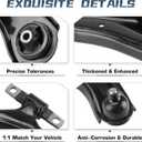 Front Lower Control Arms for 2007-2012 Nissan Sentra 2 Lower Control Arms w/Ball Joints Assembly 2008 2009 2010 2011 Suspension Kit K620373 K620374