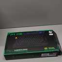 LEMOKEY P1 HE 75% Wireless Custom Mechanical Gaming Keyboard with Gateron Double-Rail Magnetic Switches Knob Version, QMK 2.4 GHz Bluetooth 5.2 RGB Backlight Compatible with Mac Windows Linux-Black (Shine-Through-Black)