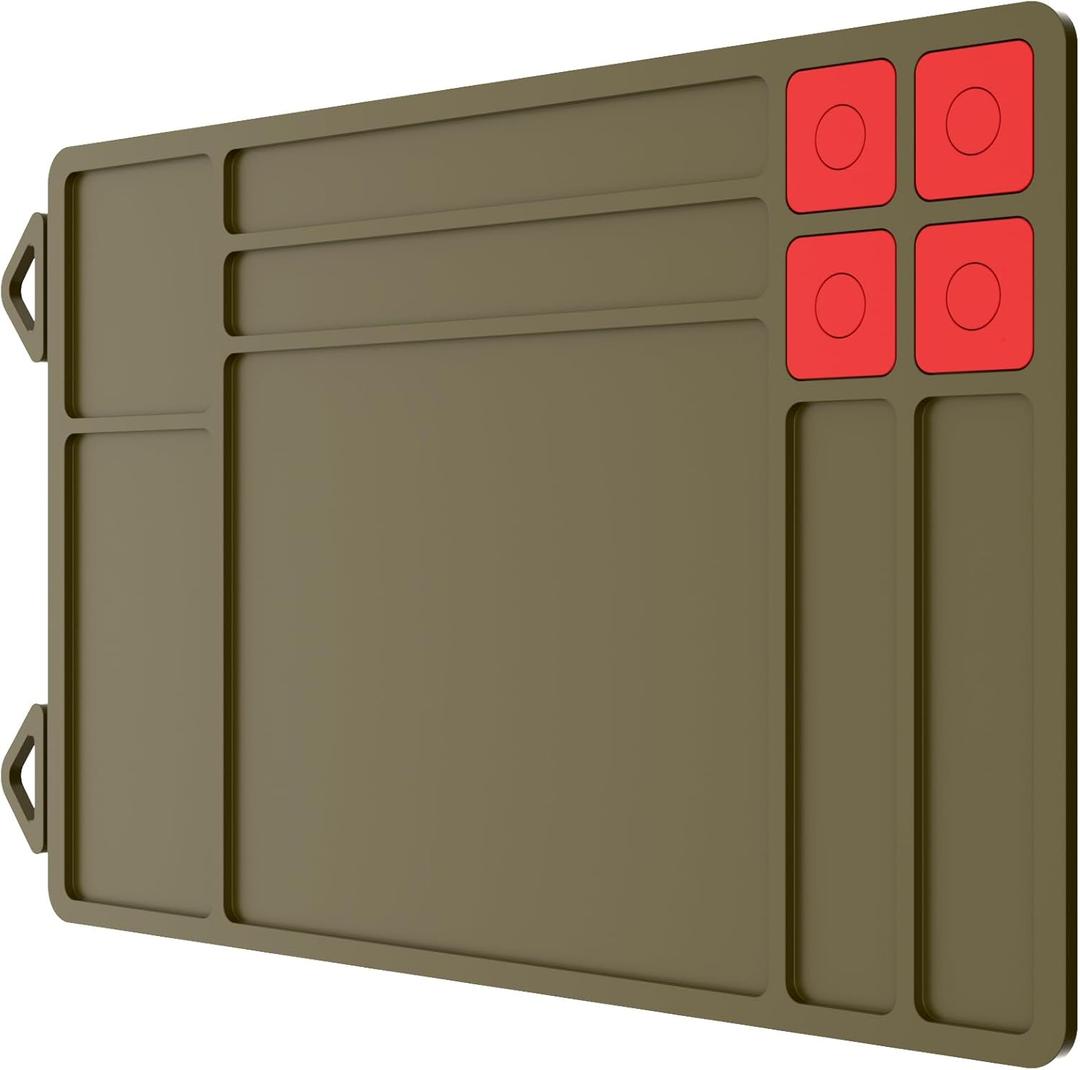 Pistol Gun Cleaning Mat, Thick Gun Cleaning Pad with Magnetic Organizer Parts Tray, Anti-Slip Rubberized Pistol Handgun Revolver Gun Mat, Protective Workbench Mat for Glock Cleaning Pistol Gun Cleaning Mat, Thick Gun Cleaning Pad with Magnetic Organizer Parts Tray, Anti-Slip Rubberized Pistol Handgun Revolver Gun Mat, Protective Workbench Mat for Glock Cleaning