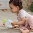 Skip Hop Musical Baby Toy with Sounds Lights and Music, Farmstand Feelin' Clucky Tambourine, Age 9m+
