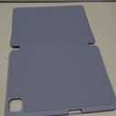 GKABXY Case for iPad Pro 11 inch (M5/M4) 2025/2024 with Pencil Holder,Tri-Fold Stand Cover, Protective Soft TPU Back&Shockproof Air Corner,Supports Apple Pencil Pro, Auto Wake/Sleep (Purple Gray)