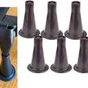 Home's Place 6PCS Reinforced Bed Frame Feet to Replace Wheels. Prevent Sliding, Protect Floor. Plastic Bed Frame Feet Replacement