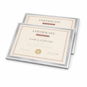 8.5x11 Picture Frames Glass 8.5 x 11 Frame Tabletop Display, 2 Pack clear