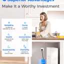 Waterdrop X12 Alkaline Mineral Reverse Osmosis System, NSF/ANSI 42&58&372 Certified, 1200 GPD, 11-Stage Filtration Tankless RO, 3:1 Pure to Drain, UnderSink, Smart Stainless Steel Faucet, BPA Free
