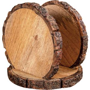 Kitchen Dining Table Countertop Living Room Home, Bar Restaurant Indoor Outdoor Use mango Farmhouse Paper Napkin Storage Dispenser |Mango wood bark Napkin holder | Size 5.5x5.5x5.5 (Natural)