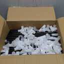 LOKEME Wardrobe Closet,Portable Closet for Bedroom Steel Pipe Diameter 19mm Strong and Sturdy Black Portable Closets for Hanging Clothes with 3 Hanging rods, 6 Storage Shelves and Side Pockets