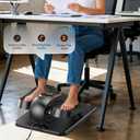 Under Desk Elliptical Machine, Electric Elliptical Leg Exerciser for Seniors with 15 Adjustable Speeds, Quiet Elliptical Exercise Machine, Mini Seated Pedal Exerciser with Remoter Home Office(Black)