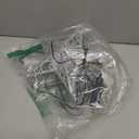 Brightown Christmas Star Tree Topper with Built-in 3D Glitter Led Snowflake Projector Lights, Silver Hollowed Pentagram Tree Toppers Christmas Decorations Indoor for Xmas New Year Party Holiday