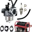 YAMAKATO Huayi 592929 592331 Carburetor for 25T232 25T235 25T236 25T237 Engines Troy Bilt 6250 8500 Watts Generator 030594A 030594, Straight Fuel Inlet