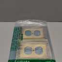 Henne Bery Sunken Pearls Heavy Duty Decorative Wall Plate Switch Plate Outlet Cover (Single Decorator, 2 Pack, Antique Brass)