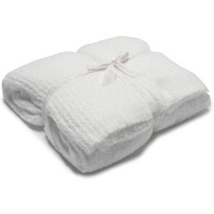 Barefoot Dreams CozyChic Ribbed Bed Blanket Full/Queen White