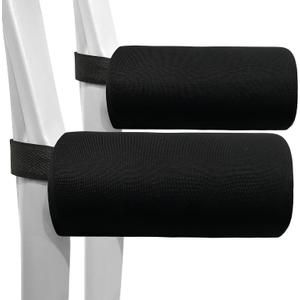SPRING SEAON Forearm Crutch Pads - Cushions for Hands, Covers, Padding for Crutches - Set of 2 Accessories (Black)