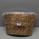 CENBOSS Rattan Christmas Tree Collar, Wicker Tree Skirt & Stand Base Cover (Brown Wash, 24 inch)