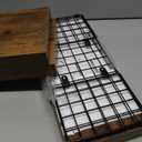 QEEIG Bathroom Shelves Over Toilet - Wall Mounted Floating Shelves Toilet Paper Storage Small Farmhouse Decor Shelf 16 inch Set of 3, Rustic Brown (019-BN3)