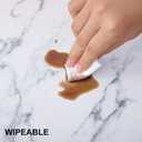 homing Faux Leather Heat Resistant Placemats 8 Packs, Waterproof Wipeable Dining PU Place Mats for Indoor & Outdoor, Easy to Clean, Marble