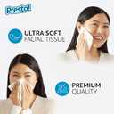 Amazon Brand - Presto! Ultra-Soft 3-Ply Premium Facial Tissues, 264 Count (4 Packs of 66), (Packaging May Vary)