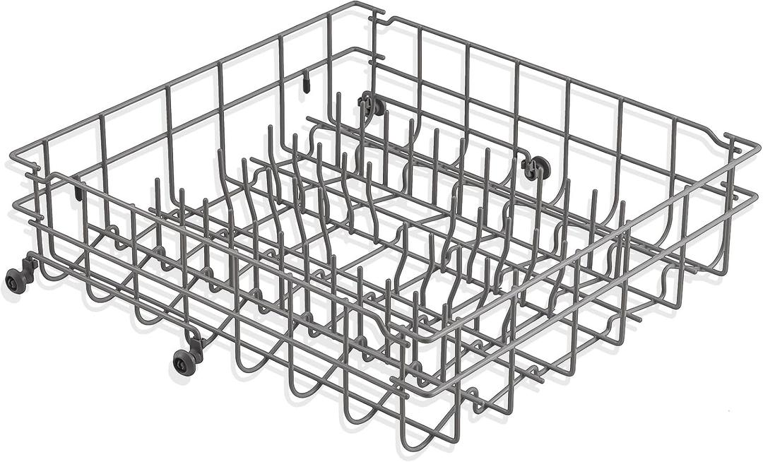Upgraded 5304535380 Dishwasher Upper Rack Replacement Parts for Frigidaire Kenmore Dishwasher Rack FFCD2413US4A FBD2400KB12B Upper Dishrack Assembly Frigidaire Crosley Dishwasher Top Rack Rollers