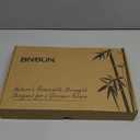 Bamboo Cutting Board for Kitchen Meal Prep & Serving, 3-Piece Wooden Set with Juice Grooves, Side Handles, Non-Slip Mats  Ideal for Meat, Veggies, Fruit  Ideal Gift for the Home (Carbonized brown)