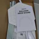 TEKXYZ Balloon Arch Stand Kit, 10FT Wide & 7.5FT High Adjustable Balloon Arch Frame, Ideal For Party Decorations, Not Include Balloons