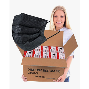 2000PCS Wholesale Bulk Disposable Face Masks, Non Woven Thick 3-Layers Breathable Face Mask for Adults