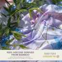 YIYEA 100% Viscose Derived from Bamboo Sheets, 600 Thread Count Cooling Bed Sheet Set for Hot Sleepers, Silky Soft, Breathable, 16" Deep Pocket, 4PC, King, Floral
