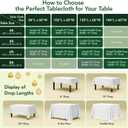 Biscaynebay Christmas Hunter Green Tablecloth Rectangle Tables 60x102 Inch-Fabric Xmas Holiday Winter Table Cloth-Jacquard Damask Poinsettia Modern Table Cover for 6 ft Kitchen Dinner Banquet Parties