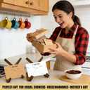 4x6 Inch Kraft Recipe Cards, 110 Sheets Double Sided Thick Card Stock with Lines, Vintage Cooking Cards for Wedding, Bridal Shower and Baby Shower,Kitchen Diaries(Brown)