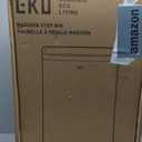 EKO Madison Brushed Stainless Steel 13.2 Gal/50L Kitchen Step Trash Can or Recycling Bin, Removable Inner Liner, Soft Close Lid, Fingerprint Resistant Finish