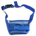 2 x Dog Muzzle Face Mask Breathable Mesh Muzzles Adjustable for Small Medium Large Dogs Biting Chewing Trimming (Blue,M)