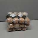 3 x 12 Pcs Green White Crochet Christmas Ornaments Ball Rustic Farmhouse Xmas Tree Decoration 2.36 Inch Neutral Handmade Knitted Xmas Tree Hanging Supplies for Winter Holiday Indoor Home Party Decor