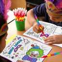 Purim Coloring Books Bulk 24Pcs Happy Purim Mini Coloring Books DIY Art Drawing Book for Jewish Carnival Holiday Party Goodie Bags Stuffers Sunday School Classroom Favor