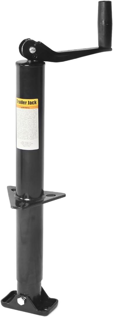 MaxxHaul 70159 14" Lift A-Frame Mount Trailer Jack with Top Wind - 2000 lbs. Capacity