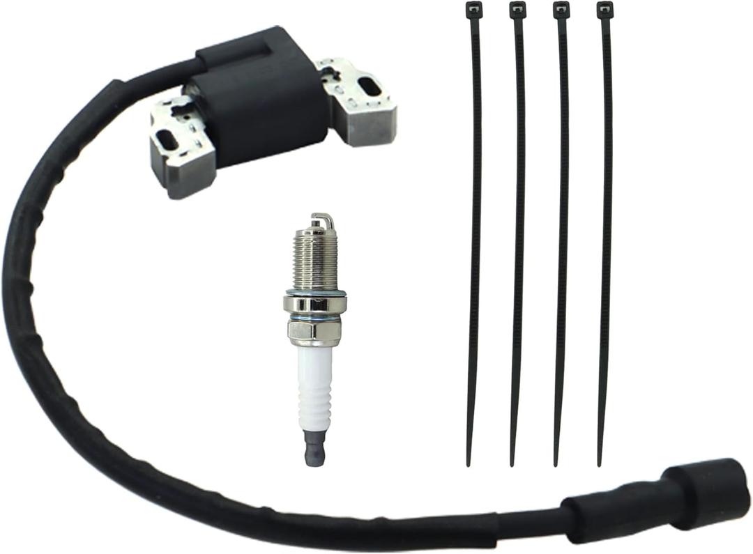 595304 Ignition Coil Magneto Armature for BS 17HP 17.5HP 19.5HP 20HP Intek OHV Lawn Mower Engines With Spark Plug Replace for Briggs 799650 592841 795315
