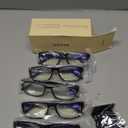 Gaoye 6.0 Professional Reading Glasses for All Day - Computer Readers with Blue Light Protection - Value Pack (B1-5 Pack Light Black)