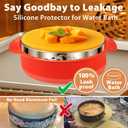 Stainless Steel Springform Pan 9 Inch Nonstick, Leakproof Spring Form Pan for Cheesecake, Cheesecake Pan with Protector, Cheese Cake Pans for Baking, 9 Inch Springform Pan with 50Pcs Parchment Paper
