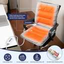Heated Seat Cushion for Office Chair, Heated Seat Pad for Pain Relief Promote Blood Circulation with 3 Heat Levels & 90mins Auto-off, Chair Warmer for Back, Waist, Hips, Thighs Home Office Use, Grey