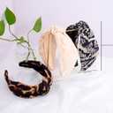 BEGOOD Headbands for Women Neutral Knotted Wide Headband Fashion Top Knot Hairbands Womens Head Bands Turban Hair Accessories for Girls 3Pcs