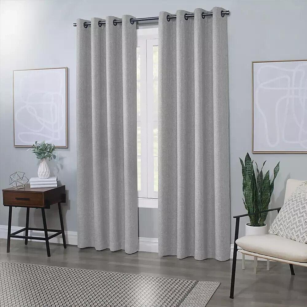 Urban HabitaT 84-Inch Grommet 100% Blackout Window Curtain Panel  Grey