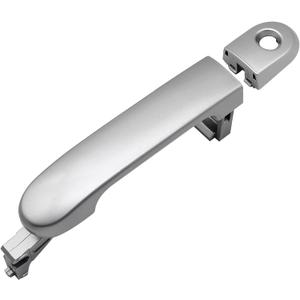 Door Handle with Keyhole Front Left Driver Side Exterior Door Handle Fit for Nissan Versa 2007-2011 for Nissan Tiida 2007-2012 Replace#82641EL12A N1310130(Silvery)