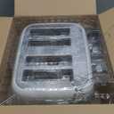 Roter Mond Toaster 4 Slice Retro Stainless Steel with Extra Wide Slots Bagel, Defrost, Reheat Function, Dual Independent Control Panel, Removable Crumb Tray, 6 Browning Levels, White