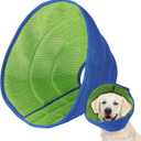 Dog Cone Soft Recovery Collars & Cones After Surgery for Medium Large Dogs, Comfy Ecollars to Stop Licking, Adjustable, Dog Ecollars for Recovery Fabric: Soft Comfort, Ecollars of Shame Alternatives (L (Fit 20-49 lb Dog), Mesh Cloth - Blue)