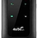 4G Portable WiFi Hotspot, 300Mbps High Speed Mobile Router with SIM Card Slot and LED Display, 10h Battery for Travel, Supports 10 Devices, for Travel, Home, Gaming